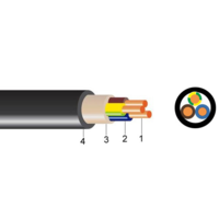 PP00-Y 3x1,5mm2  podzemni bakarni kabl (NYY ili E-YY)