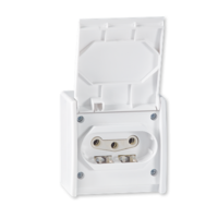 Prikljucnica tropolna OG IP44 16A bela 243.00 Aling Power line