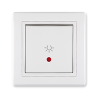 Taster za svetlo sa indikacijom 10A BELA 609I.000 Aling Prestige Line