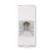 Prikljucnica telefonska RJ12 6/2 bela 661.0 Aling Mode