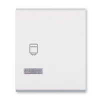 Taster za sklopku dvostruki sa indikacijom, BOJLER beli 65823.0 Aling Mode