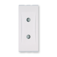 Prikljucnica dvopolna 10A plast. bela 652.0 Aling Mode