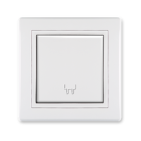 Prikljucnica dvopolna sa poklopcem 16A 250V~ sa porcelanskim jezgrom  BELA 603.000 Aling Prestige Line