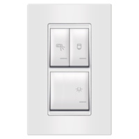 72323.00 UNIVERZALNI VERTIKALNI INDIKATOR Set sklopki za kupatilo 3x16AX 250V~ (svetlo, grejalica, bojler) EXP, beli Aling Experience