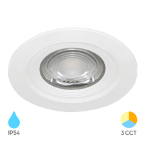 LED ROZETNA 7W 3CCT BELA OKRUGLA IP54 FIKSNA 3000/4000/6500K BD01-00780 Braytron