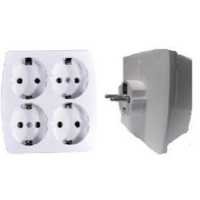 RAZVODNIK CETVOROSTRUKI - ZIDNI RAZDELNIK NA 4 PRIKLJUCNICE 422 ELID