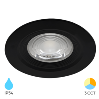 LED ROZETNA 7W 3CCT CRNA OKRUGLA IP54 3000/4000/6500K BD01-00781