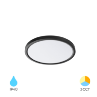 LED PLAFONJERA 20W CRNA OKRUGLA 3CCT tri boje svetla 3000/4000/6500K BP07-00281