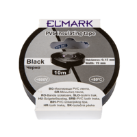 PVC IZOLIR TRAKA 10m CRNA 51011 Elmark